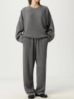 Maglia a girocollo in cotone e viscosa Brunello Cucinelli