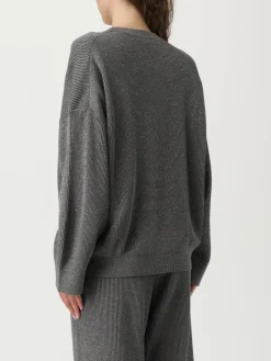 Maglia a girocollo in cotone e viscosa Brunello Cucinelli