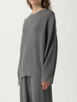 Maglia a girocollo in cotone e viscosa Brunello Cucinelli