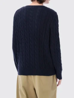 Maglia a girocollo in cotone intrecciato con logo Pony Polo Ralph Lauren