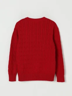 Maglia a girocollo in cotone con logo Pony Polo Ralph Lauren