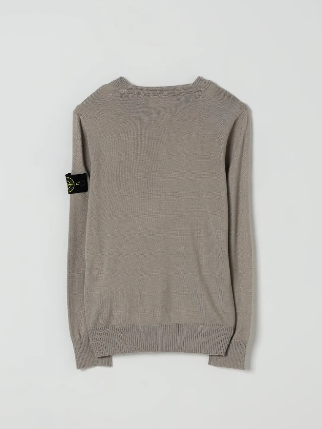 Maglia a girocollo in lana vergine Stone Island Junior