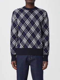 Maglia a girocollo in lana tartan Drumohr