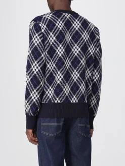 Maglia a girocollo in lana tartan Drumohr