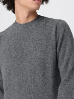 Maglia a girocollo in lana di agnello Drumohr