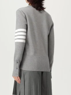 Maglia a girocollo in lana con banda 4-bar Thom Browne