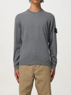 Maglia a girocollo in lana vergine Stone Island