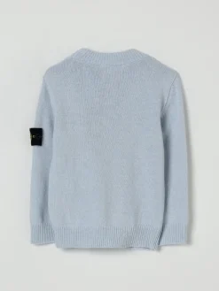 Maglia a girocollo in lana vergine e cashmere Stone Island Junior