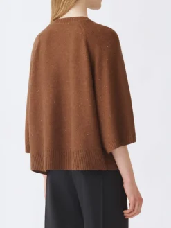 Maglia a girocollo in lana vergine e cashmere Fabiana Filippi