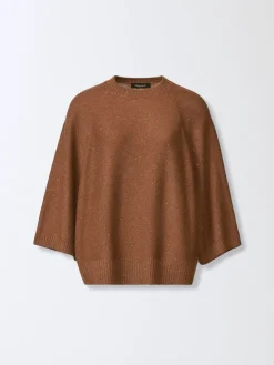 Maglia a girocollo in lana vergine e cashmere Fabiana Filippi