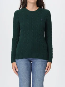 Maglia a girocollo in lana e cashmere con logo ricamato Polo Ralph Lauren