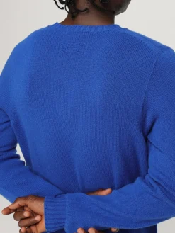 Maglia a girocollo in lana di agnello Drumohr