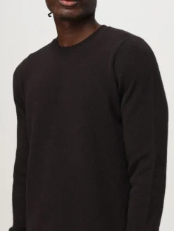 Maglia a girocollo in lana di agnello Drumohr