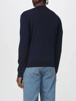 Maglia a girocollo in lana con logo ricamato Valentino