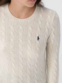Maglia a girocollo in lana e cashmere con logo ricamato Polo Ralph Lauren