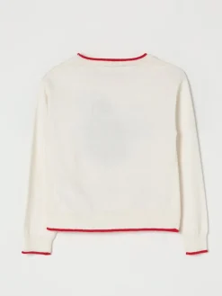 Maglia a girocollo in misto lana con grafica Monnalisa