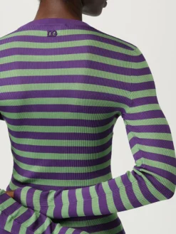 Maglia a girocollo in viscosa a righe Dolce & Gabbana