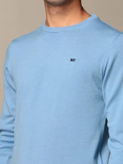 Maglia a girocollo XC in lana Merino extrafine