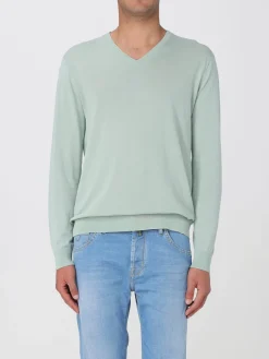 Maglia a v Ballantyne basic in cotone