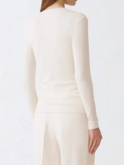 Maglia a v basic in cotone Fabiana Filippi