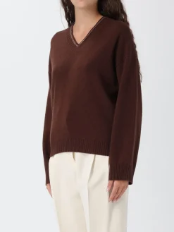 Maglia a v in lana vergine e seta Fabiana Filippi