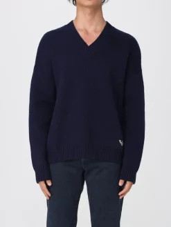 Maglia a v "sustainable" in lana di Alpaca Emporio Armani