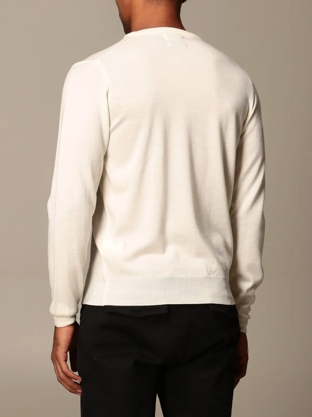 Maglia a v XC in lana Merino extrafine