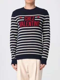 Maglia Chez Valentino in lana vergine a righe