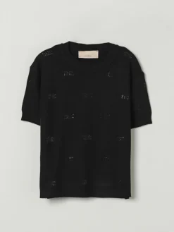 Maglia con logo di strass Elisabetta Franchi La Mia Bambina