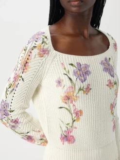 Maglia di cotone a fantasia floreale Twinset