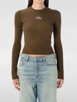 Maglia Diesel in viscosa a coste Oval D