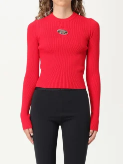 Maglia Diesel in viscosa a coste Oval D