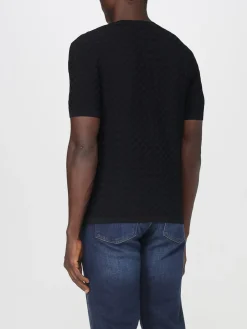 Maglia Emporio Armani in cotone con monogram