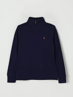 Maglia in cotone con logo Pony Polo Ralph Lauren