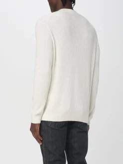 Maglia in lana vergine e cashmere a costa inglese Emporio Armani