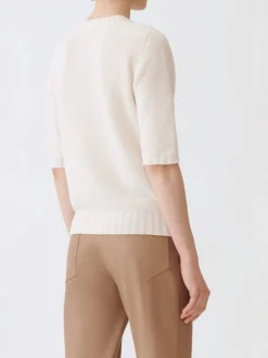 Maglia in lana vergine e cashmere con cristalli Fabiana Filippi