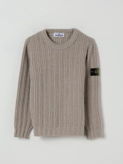 Maglia in lana vergine Stone Island Junior