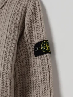 Maglia in lana vergine Stone Island Junior