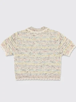 Maglia in misto cotone con colletto e bottoni Zimmermann