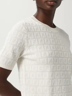 Maglia in misto cotone FF Fendi