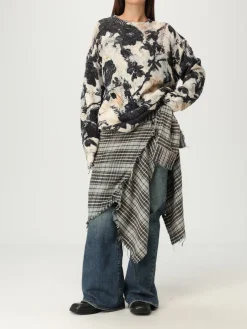 Maglia in misto cotone floreale R13