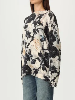 Maglia in misto cotone floreale R13