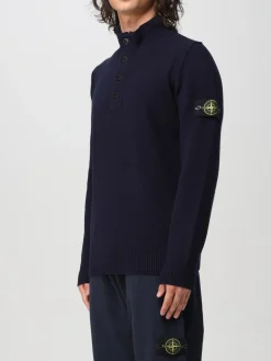 Maglia in misto lana con bottoni Stone Island