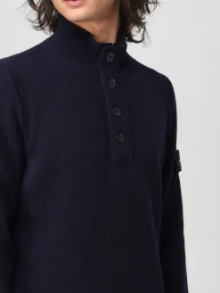 Maglia in misto lana con bottoni Stone Island