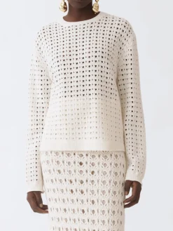 Maglia traforata in misto cashmere Fabiana Filippi