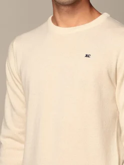 Maglia XC in eco cashmere basic con logo