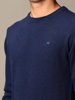 Maglia XC in eco cashmere basic con logo