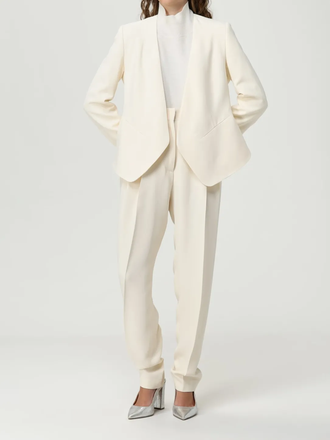 Maglione a lupetto drappeggio Fabiana Filippi