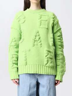 Maglione Bottega Veneta in nylon con logo goffrato