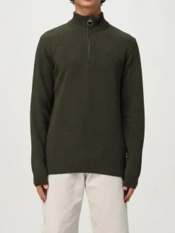 Maglione in lana con toppe Barbour